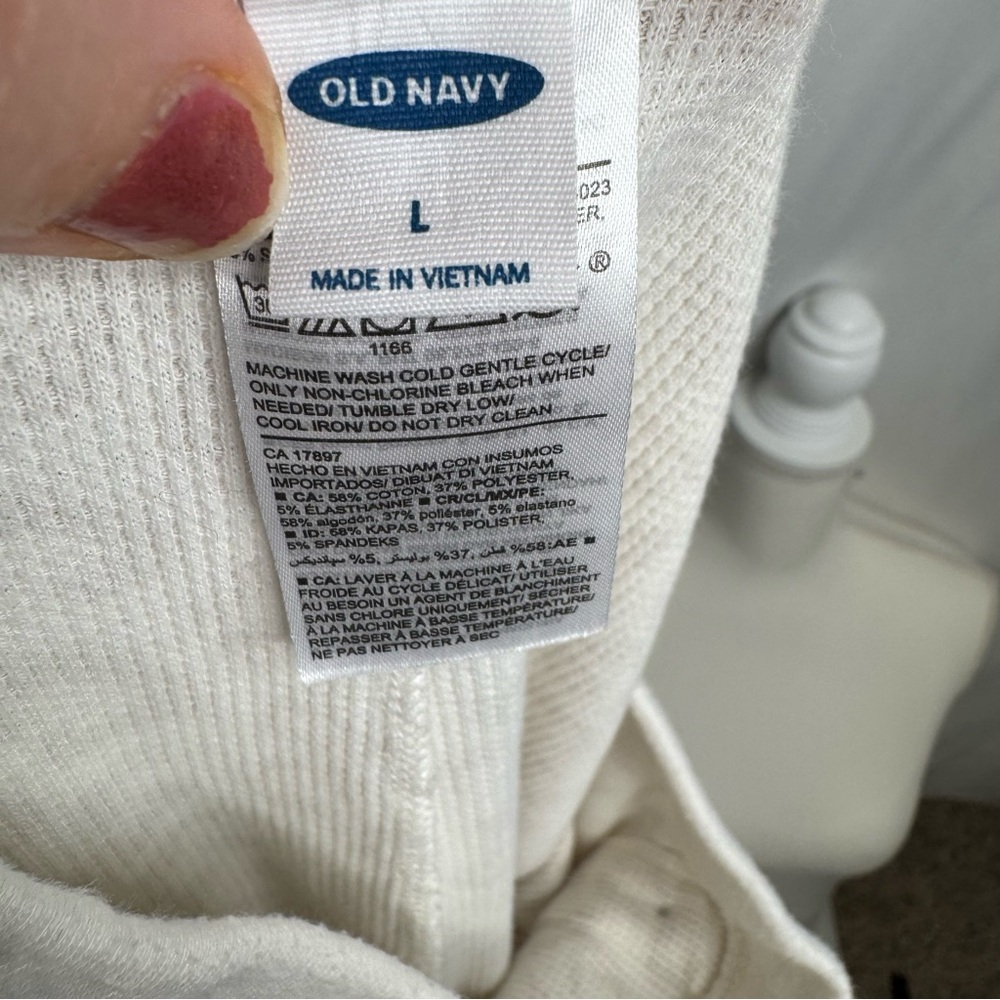 Old Navy Thermal Leggings Snow Leopard Animal Print Pajama Pants L - Picture 13 of 16